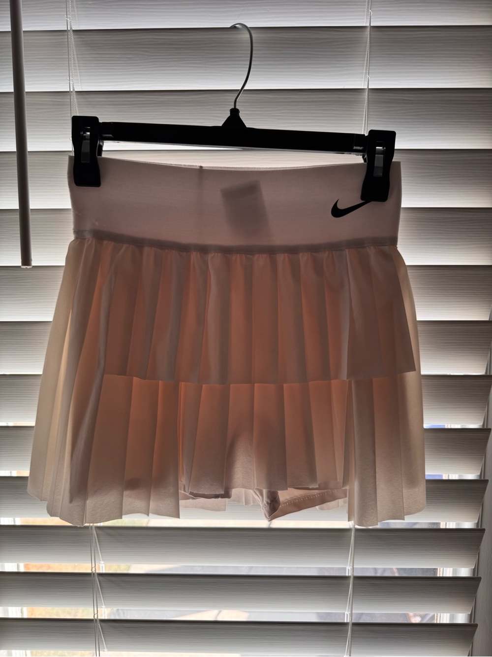 Nike Light Pink Pleated Tennis Skirt with Built-in Shorts